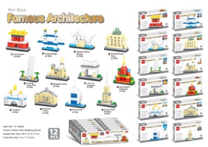 DIY <strong>Building</strong> <strong>Block</strong> Model Mini Architecture Bricks Construction Learning Toys Model Birthday Gift for Kids - Product Image 3