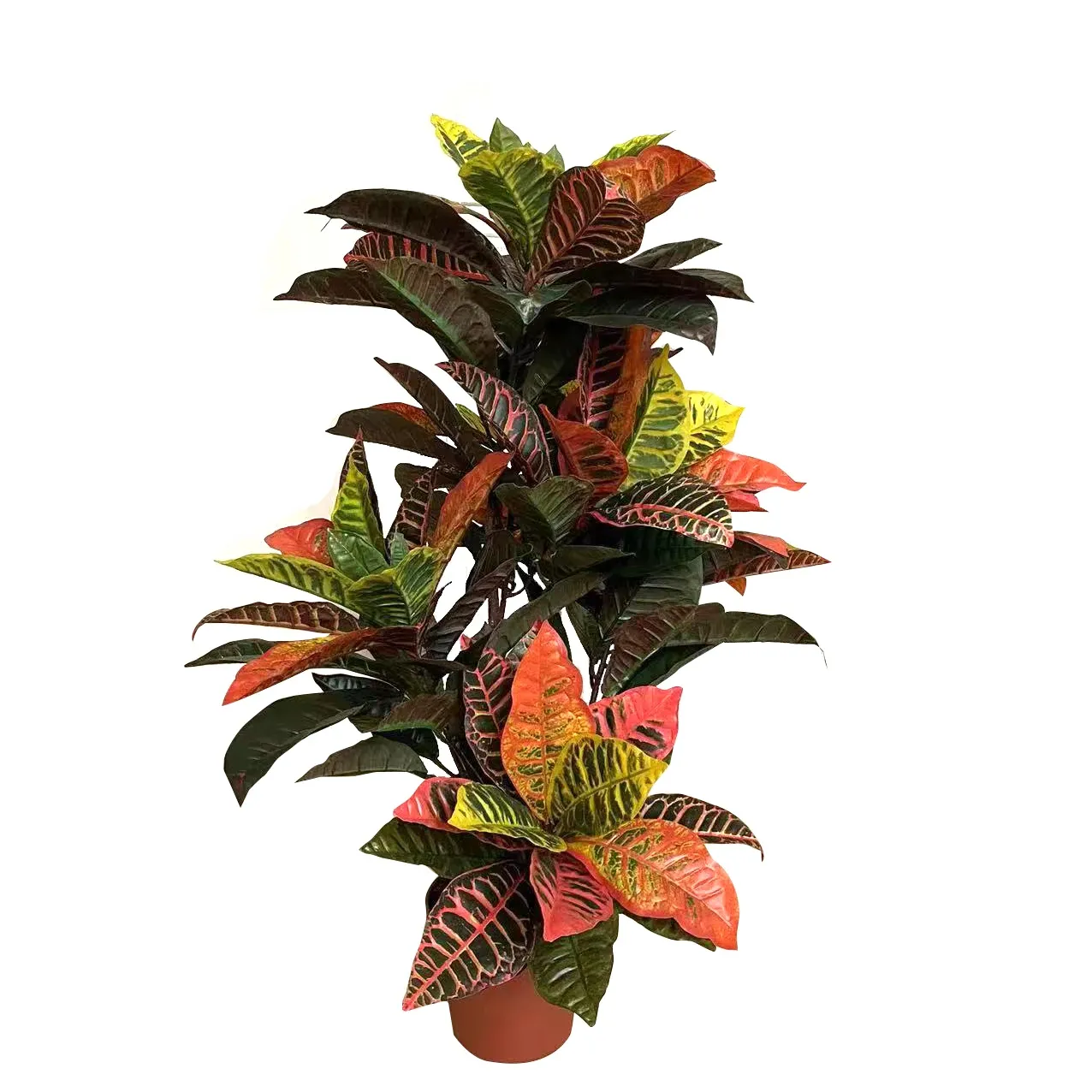 人工植物景観製品シミュレーションクロトン100cm136葉