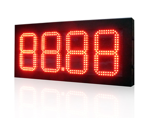 Glare-<strong>LED</strong> 12 Inch 888.8 Red Waterproof Remote Control Digital Gas Price Sign <strong>Led</strong> Display Boards for Gas Station - Product Image 1