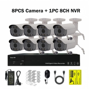 POE视频监控套件NVR，网络中有4个POE端口，4个摄像头，3MP IP，室外，以太网供电，人体检测 - Product Image 5