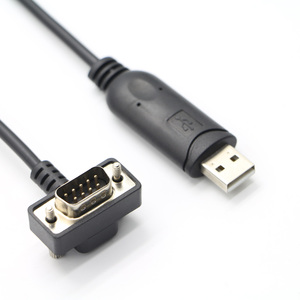 OEM/ODM yüksek kalite sağ açı DB9 erkek/kadın Rs232 PL2303 USB A erkek seri kablo - Product Image 6