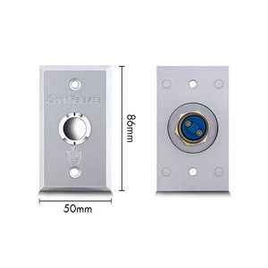 E03 pulsante di uscita di rilascio della porta in alluminio per aprire il pulsante di uscita del controllo di accesso della porta - Product Image 3
