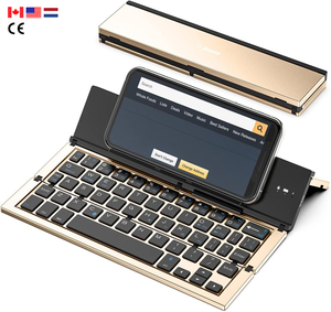 Fabricante de teclado personalizado Teclado plegable Bluetooth Mini teclado inalámbrico plegable para teléfono celular - Product Image 1
