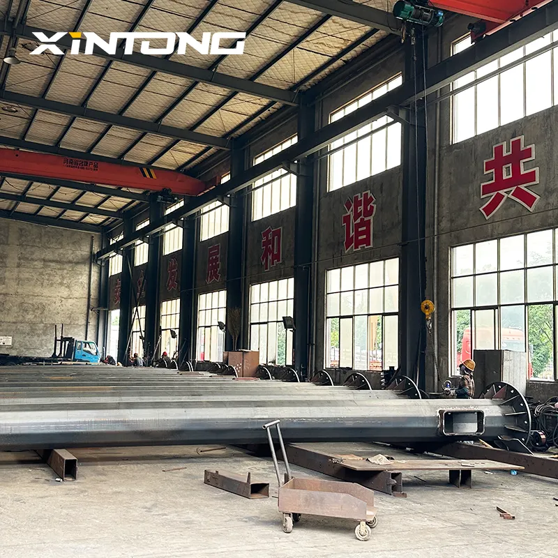 XINTONG Manufacturer Double Single Arm 7M 8M 9M 10M Galvanized Street Light Pole