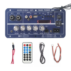 D100-II 220V/12V kỹ thuật số BT khuếch đại hội đồng quản trị rạp hát tại nhà & xe hơi âm thanh karaoke Receiver với một microphone loa siêu trầm phiên bản II - Product Image 5