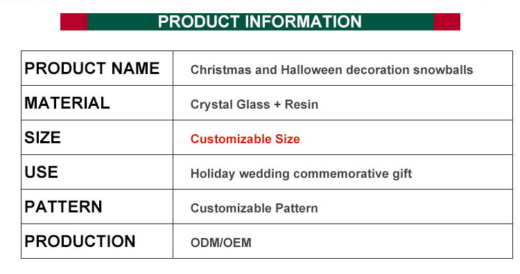 Factory wholesale resin crafts Christmas decoration snowball Halloween snowball custom crystal ball Panda snowball