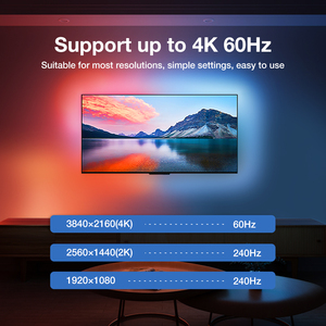 Gledopto Tuya TVバックライトキットアンビエントLEDストリップHDMIモニター用同期ボックス12V DC 80 ABS音声制御アプリコントロールモード - Product Image 6
