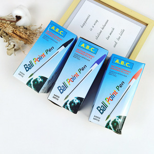 JPS ODM Stylo Gel廉价办公简易透明棒插头盒透明圆珠笔中性笔 - Product Image 3