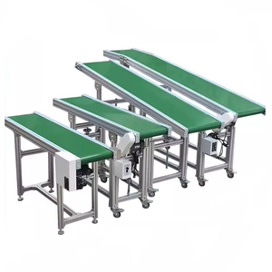 Modulare höhen verstellbare PVC-Gummi-Flach förderband boxen Verpackung Transport able Line PVC-Riemen Fördermaschine - Product Image 3