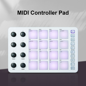 Портативный USB MIDI контроллер с RGB подсветкой машина для производства битов 16 колодок 10 кнопок 8 кнопок для производства музыки - Product Image 6