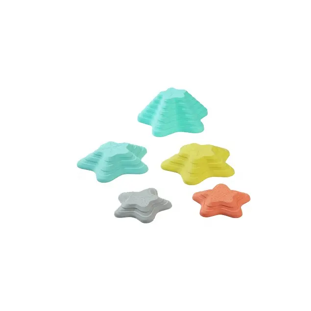 GIBBON 5 Pieces Rainbow Color Design Starfish Balance Stepping Stones