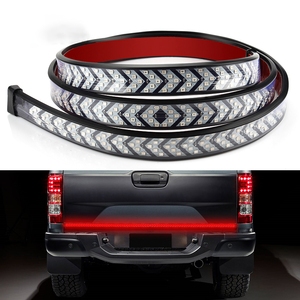 車のLEDピックアップ矢印赤いLED流れる黄色のターンシグナルランプスキャンブレーキLEDライトバー100cmリバーステールライトストリップ