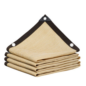 Di alta qualità 5*50m hdpe ombra netto 80% tonalità beige netto per giardino domestico