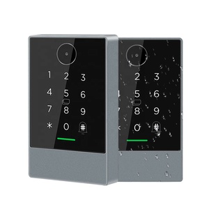 TTLOCK二维码门禁阅读器13.56兆赫射频识别IP67防水键盘二维码扫描仪K3Q + G2集线器与Alexa谷歌主页配合使用 - Product Image 1
