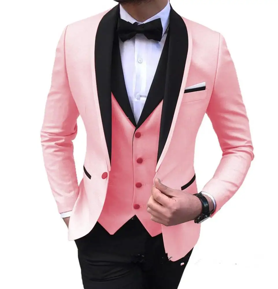Thiết Kế Thời Trang Chú Rể Của Nam Giới Wedding Dress Cho Business Party 3 Cái Men Suit (Áo Khoác + Quần + Vest) ZYL136