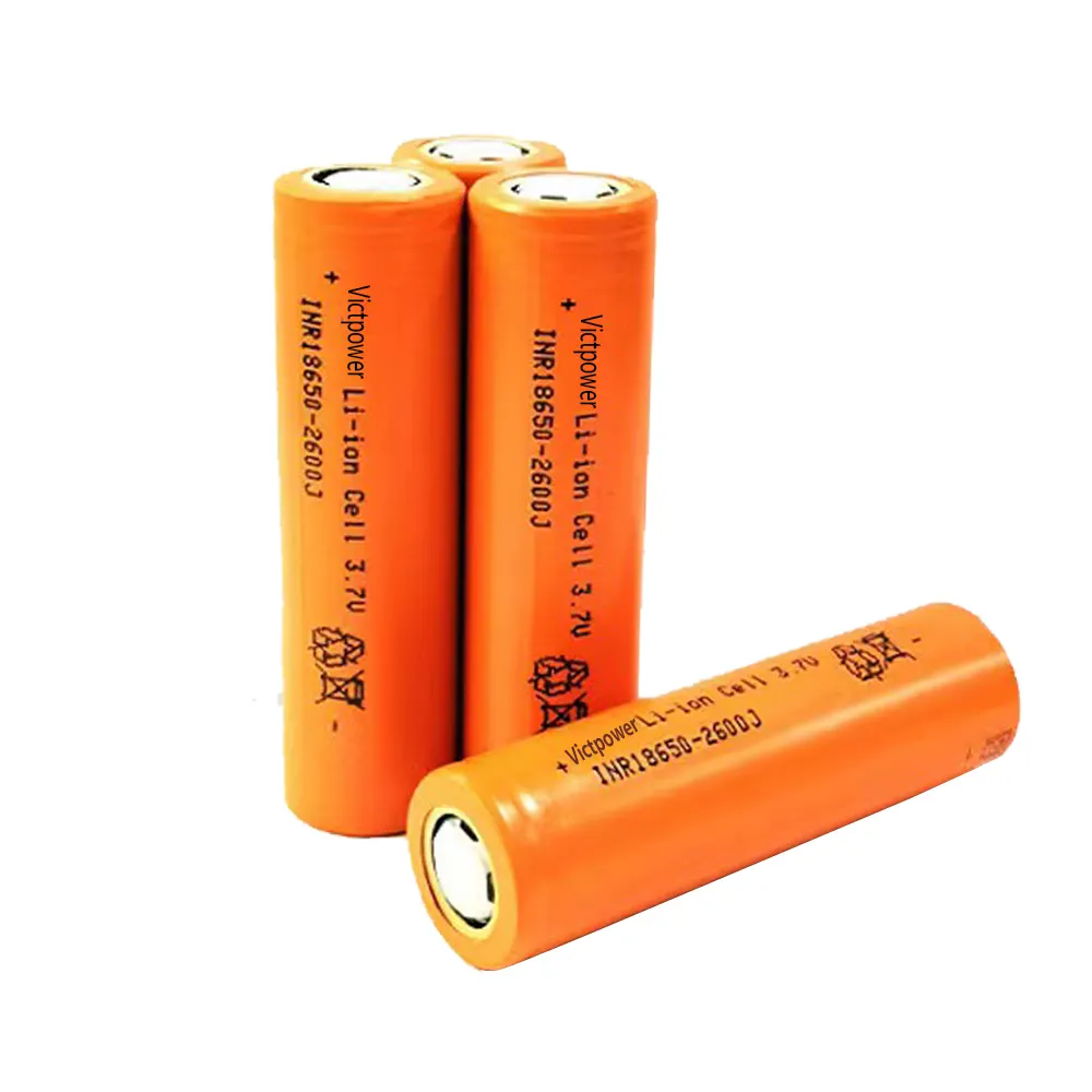 Hot Sale Bulk Stock Cylindrical Lithium Cell 18650 2600Mah 3.7V Li-Ion Rechargeable Battery For Electric Motorcycle