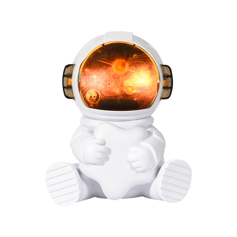 Astronaut sits down-star style