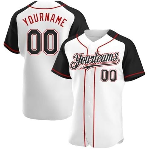 Raglan Sleeves Stylewhite Black Red