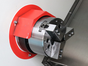 Máquina de torno TCK46A Centros de torneado de cama inclinada con mandril hidráulico Torno CNC multifuncional