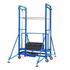 Andaime de elevação elétrico de controle (carga 500 kg), plataforma elevatória multifuncional dobrável telescópica móvel