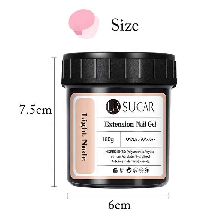 UR SUGAR 150g Hard Gel Nail Builder Extension Gel White Pink Clear Professional Uv Nail Construction Gel Builder