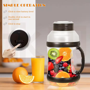 Large Size Blend to Go Protein Shake Mixer Cordless <strong>2L</strong> Sport <strong>Juice</strong> Portable Juicer Blender with Handle