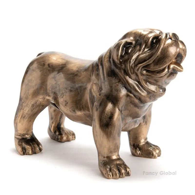 Marka yeni fransız Bulldog bronz heykeli bronz döküm bronz heykeli ev dekor satılık