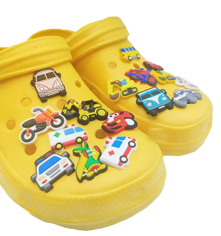 Factory Direct Sale shoe Charm Buckle Sandal Accessories cartoon pvc shoe parts for decoration