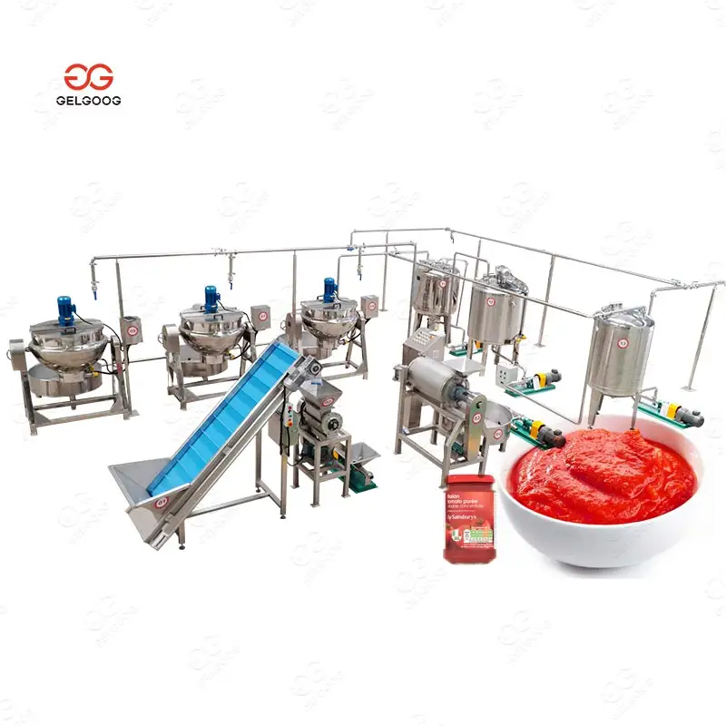 Endüstriyel konsantrasyon ketçap domates sosu işleme domates püresi yapma makinesi