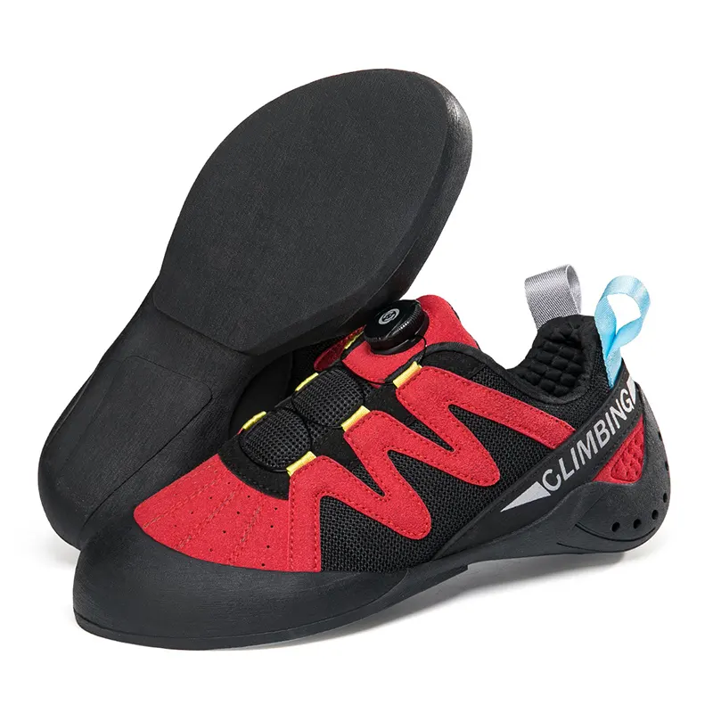 Nouvelle mode chaussures de rock pour enfants en cuir grande taille anti-dérapant respirant sport de plein air tout autour origine chaussures d'escalade