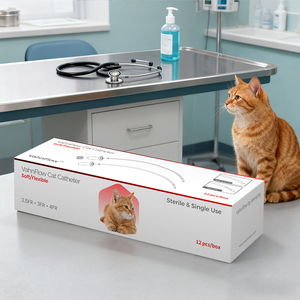 Dokter Hewan kateter urin hewan peliharaan Stylet Vet Tomcat uretra kucing kateter urin Foleys kateter untuk kucing - Product Image 5