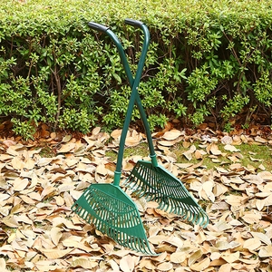长柄叶采集器金属花园叶耙带长柄叶采集器 - Product Image 4