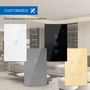 ANDELI 118*72*40mm interruttore WiFi intelligente nero 1 banda Touch luce linea neutra rete Bluetooth Tuya WiFi uso domestico rete RF433 - Product Image 6