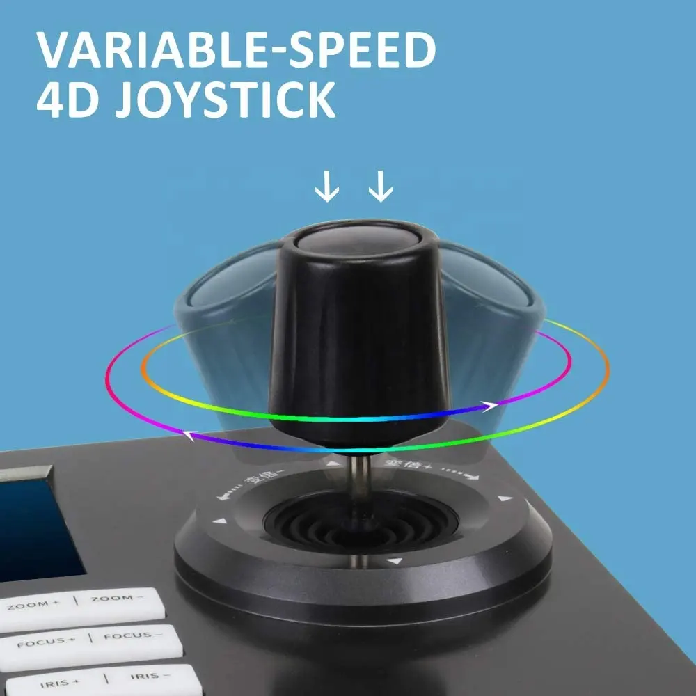 Nhà Máy Bán Buôn Bộ Điều Khiển PTZ Giải Mã Bàn Phím Với Màn Hình LCD 5 Inch 4D Joystick POE Chức Năng Kết Nối Giao Thức