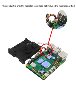 JYCTEC <strong>Raspberry</strong> <strong>Pi</strong> 5 Back Cover <strong>Case</strong> Dual Fan Aluminum alloy <strong>case</strong> RPI 5 passive cooling metal <strong>case</strong> - Product Image 5