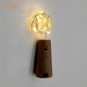 Cadena de alambre de cobre Led, resistente al agua, con batería, luz de corcho, temporizador de 8 modos, cadena de alambre de cobre - Product Image 5