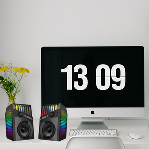 Sistema de sonido de cine de escritorio con cable USB 2,0, altavoz de PC para juegos, potencia de salida de 20W, solo Bluetooth, habla con efectos de iluminación - Product Image 6