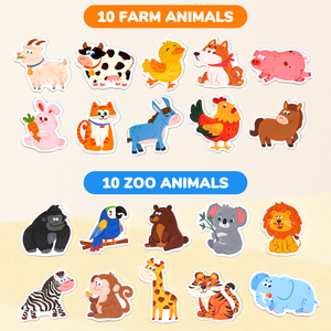 Joycat Dễ Thương Phim Hoạt Hình Động Vật Tủ Lạnh Từ Tính Giáo Dục Sớm Đồ Chơi Tủ Lạnh Nam Châm - Product Image 3