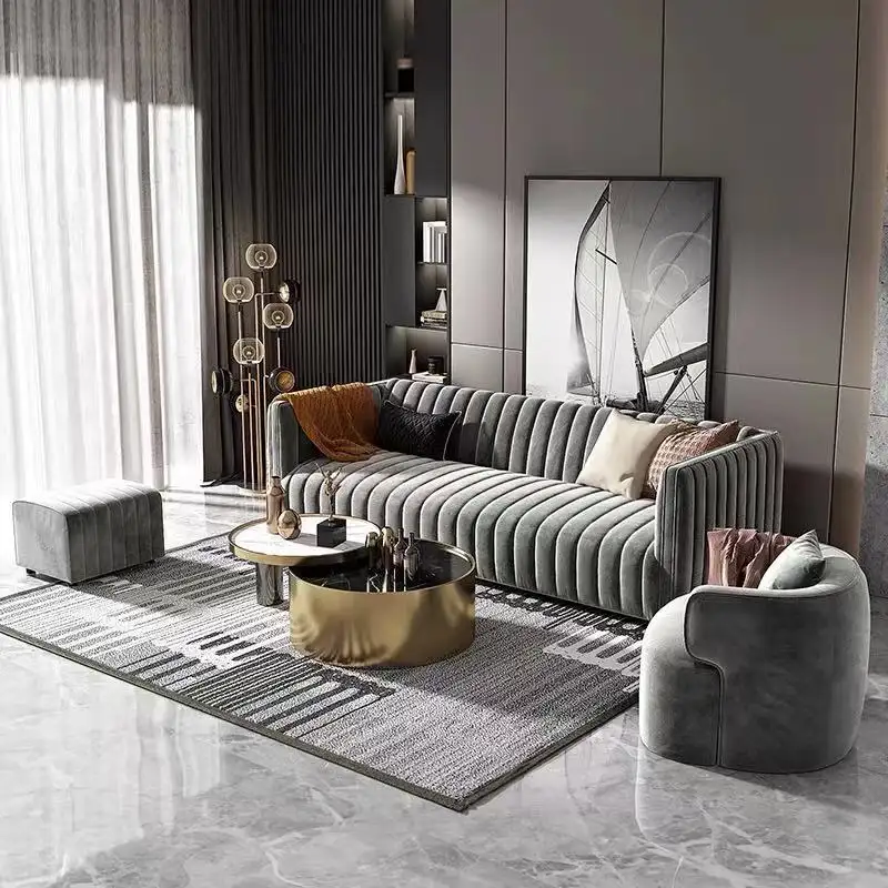 Tasarımlar kaliteli kumaş deri kanepe seti modüler modern kanepeler çekyat modern mobilya oturma odası