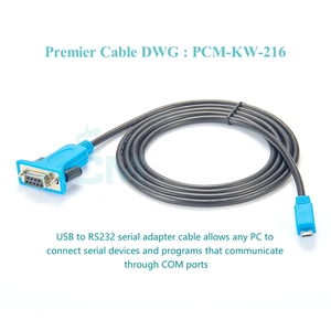 Universal Micro <strong>USB</strong> Male <strong>to</strong> RS232 DB9 Female Serial Data Converter Cable FTDI FT232RL, RS232 <strong>to</strong> <strong>USB</strong> Micro, Micro <strong>USB</strong> RS232 Cable - Product Image 4