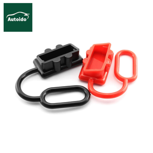 Cover Cap Protector Compatible <strong>Anderson</strong> Style Quick Connect Plug SB50 Electrical Connector Dust Cover End Cap SB 50Amp Black - Product Image 1