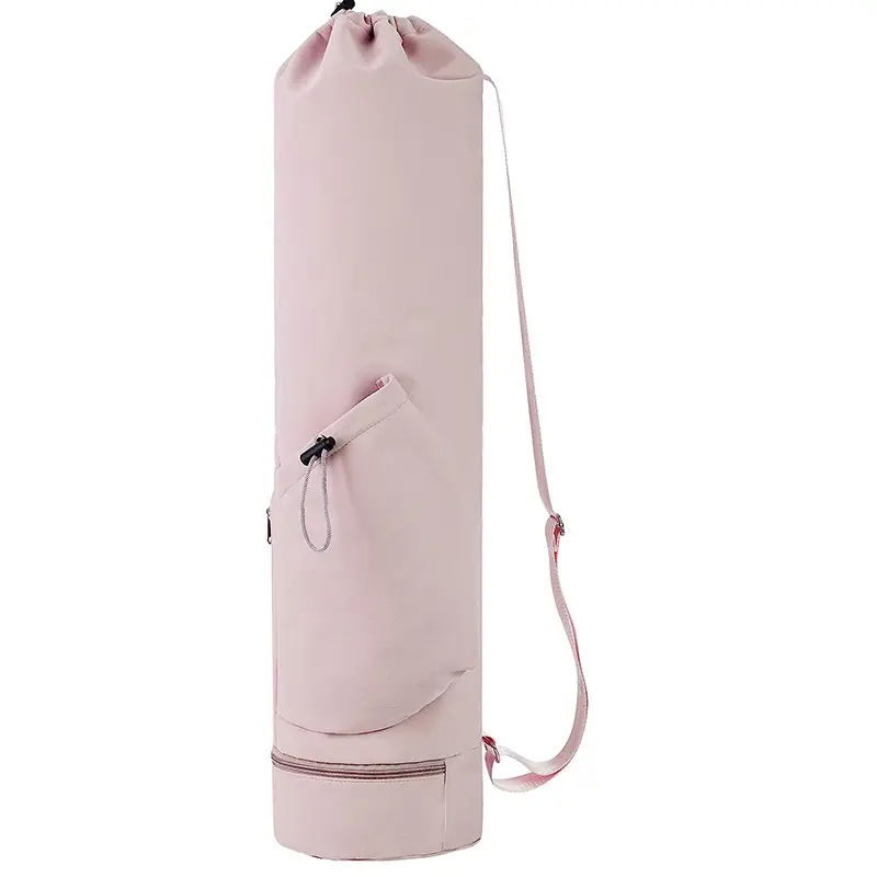 Alça ajustável Multi-Functional Storage Bag Exercício Yoga Mat Bag com Water Bottle Pocket and Bottom Wet Pocket