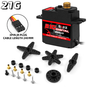 RCXAZ 2g 3.7g 4.3g 8g 17g 21g mikro dijital Servo JR fiş Mini Servo Motor RC araba sabit kanatlı uçak Robot aksesuarları için - Product Image 5