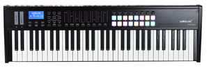 WORLDE-Controlador de teclado MIDI, teclado MIDI de 61 teclas, semi-contrapeso, con instrucciones musicales - Product Image 5