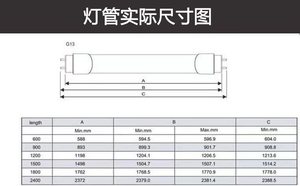 T5 T8 <strong>Led</strong> Tube with Motion Sensor 1ft 1.2m Tub8e Microwave Sensor <strong>Led</strong> Tube Light - Product Image 2