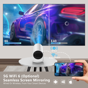 360 grados B66 Mini hogar Lcd proyector portátil muestra datos Android proyector Wifi Bluetooth Beamer Mini Hd proyector para móvil - Product Image 4