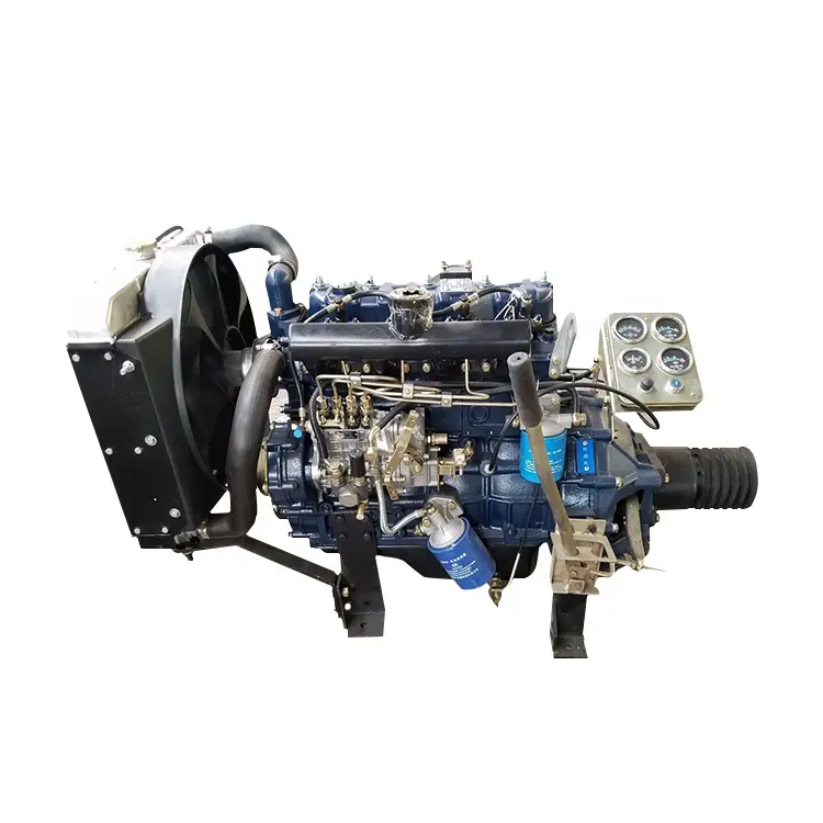 12 v — moteur Diesel à pochette 35,3 kw, 490G avec PTO et poulie