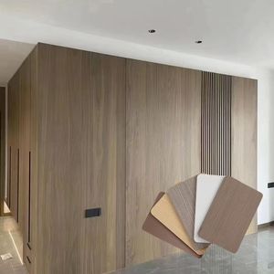Bordo decorativo del fuoco del ghiaccio del grano di legno per i materiali da costruzione pannello impermeabile della decorazione del pannello della parete del rivestimento - Product Image 2