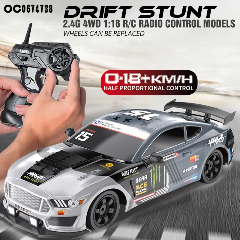 2.4G 1:6 Remote control racing cheap rc drift car toy for boy with light