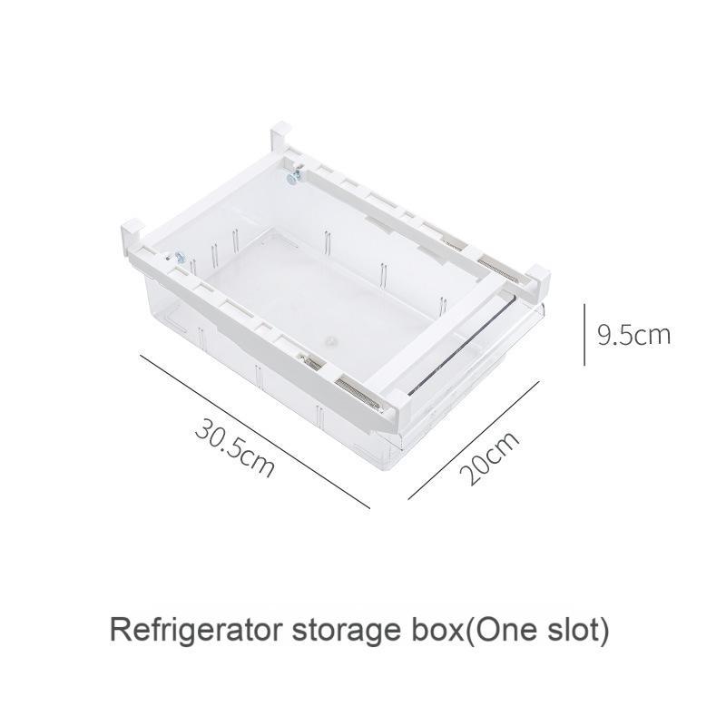 Caja de almacenamiento para refrigerador (una ranura)